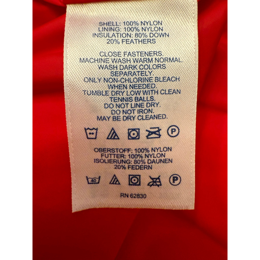 Lands' End Women's Red Quilted Puffer Vest MP 10 / 12 Snap Front - Picture 7 of 9